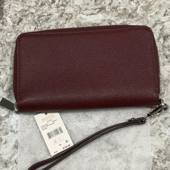 NWT, Michael Kors Jet Set Large zip-around Phone Case - Picture 3 of 4